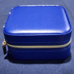 Blue Jewelry Travel Case